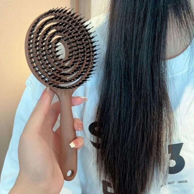 SWANS Detangling Hairbrush & Scalp Massage Comb – Curly Hair Detangling Hair Brush SWANS