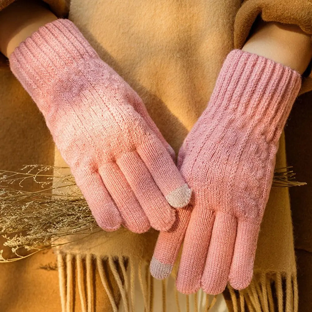 SWANS Unisex Knitted Winter Gloves – Windproof Touchscreen Winter Knitted Gloves SWANS