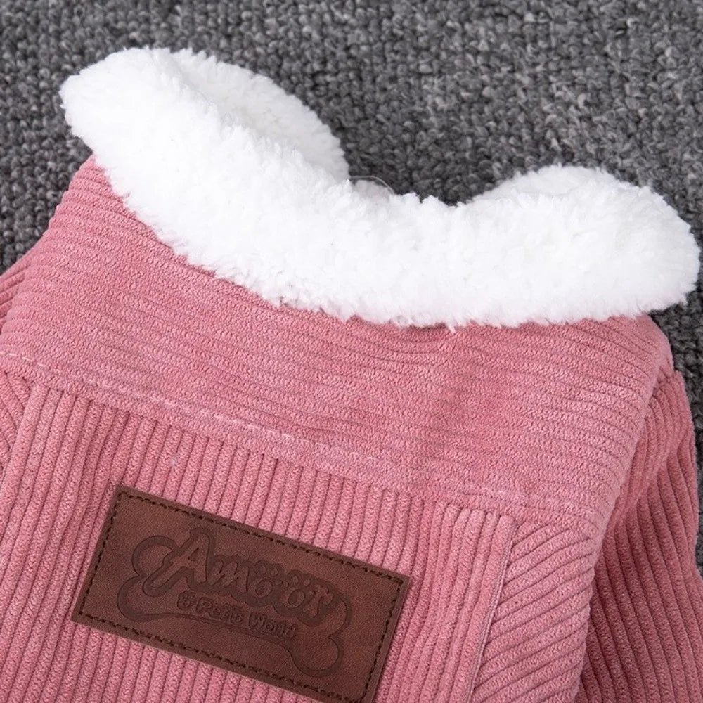 Windproof Fleece Dog Vest Coat – Winter Bodysuit for Small Dogs Dog Winter Coat SWANS