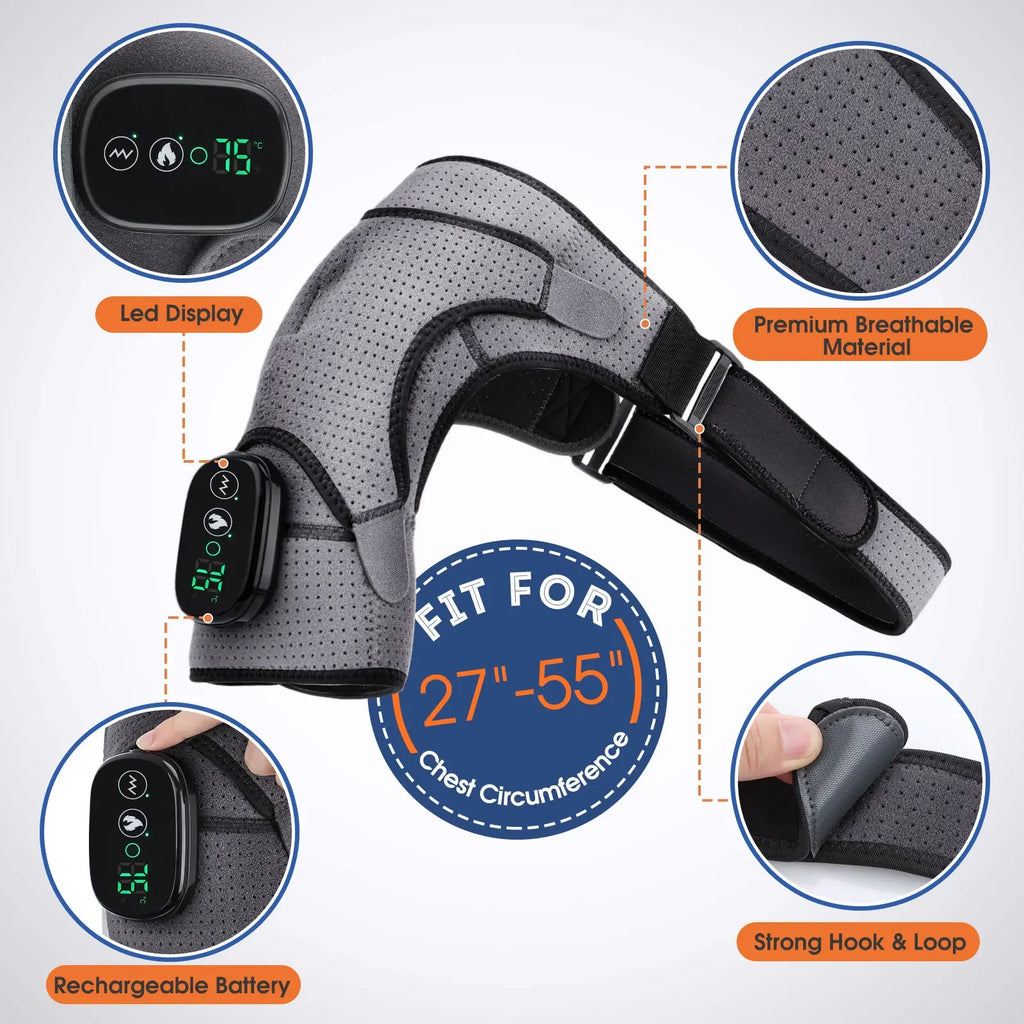 Electric Heated Shoulder Massage Belt – Warming Shawl | SWANS Shoulder Massage Belt SWANS
