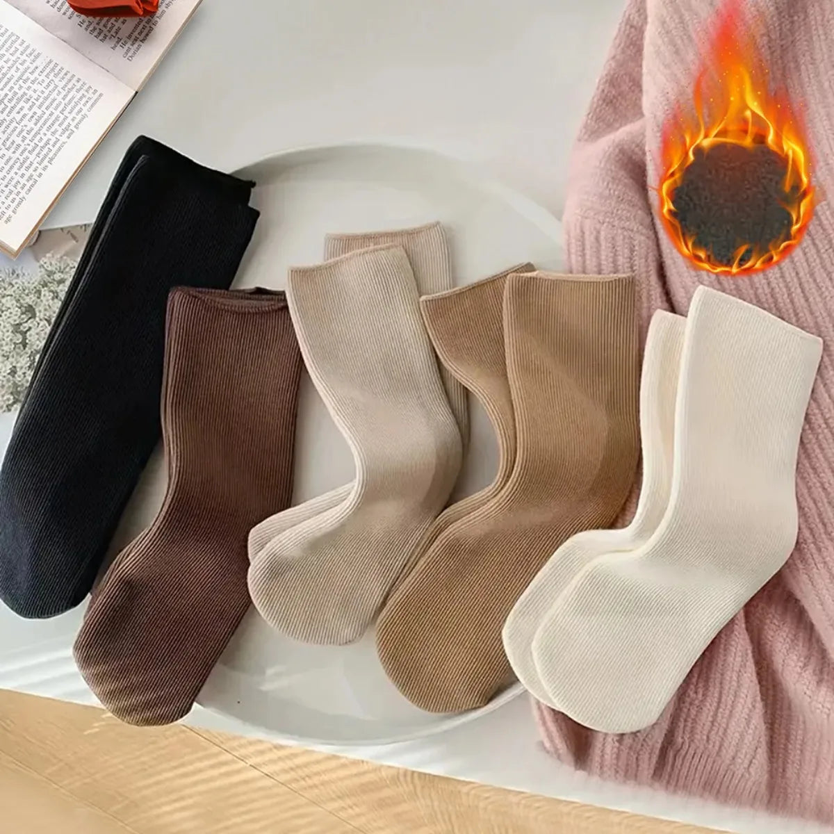 Thermal Winter Socks – Thick Seamless Unisex Snow Socks Thermal Winter Socks SWANS
