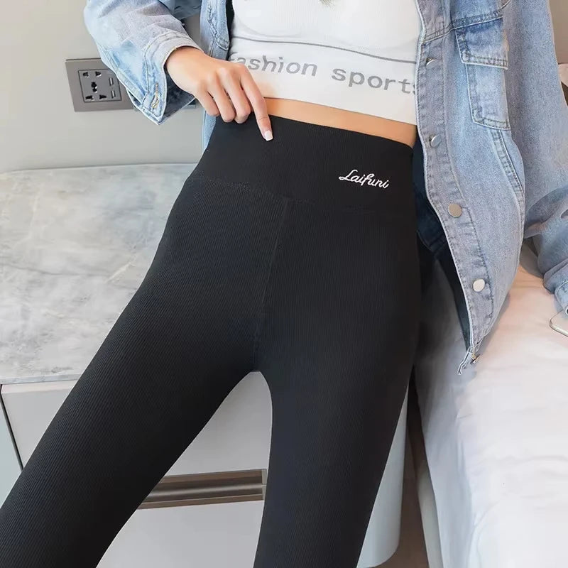 Women's High-Waist Thermal Fleece Leggings – Yoga Winter Pants Thermal Yoga Leggings SWANS