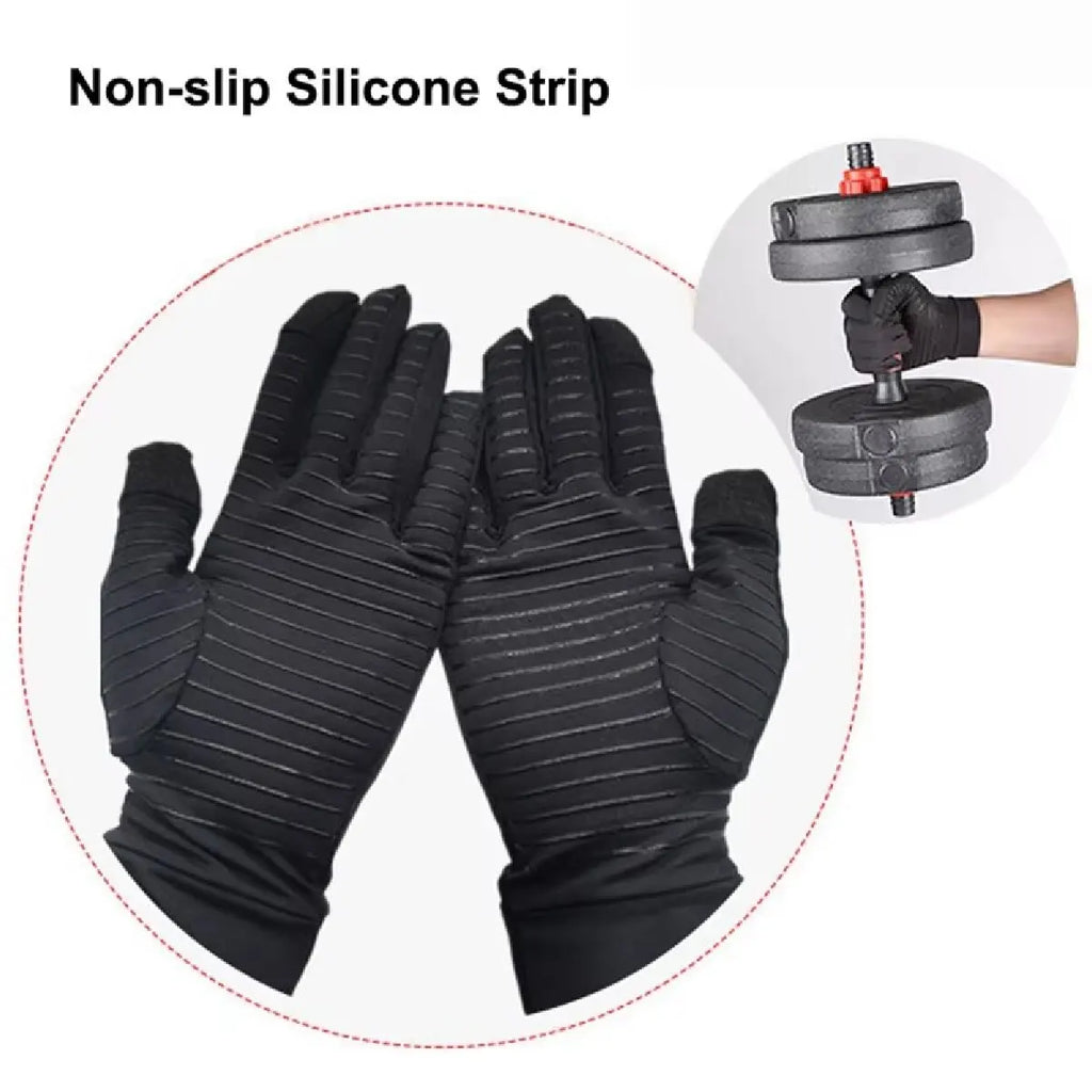 SWANS Copper-Infused Touchscreen Gloves – Unisex 1 Pair Compression Gloves SWANS