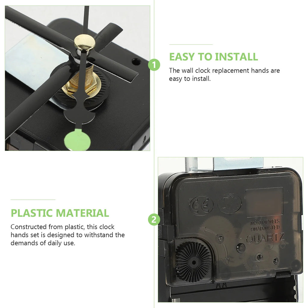 DIY Quartz Clock Movement Kit – Silent, Battery Operated & Glow Clock Movement Kit SWANS