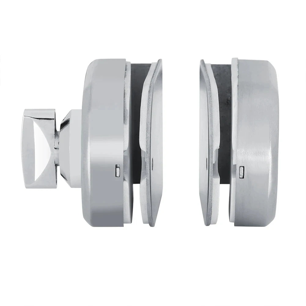 Drill-Free Frameless Glass Door Lock 8-12mm Clamp-On Glass Door Lock SWANS