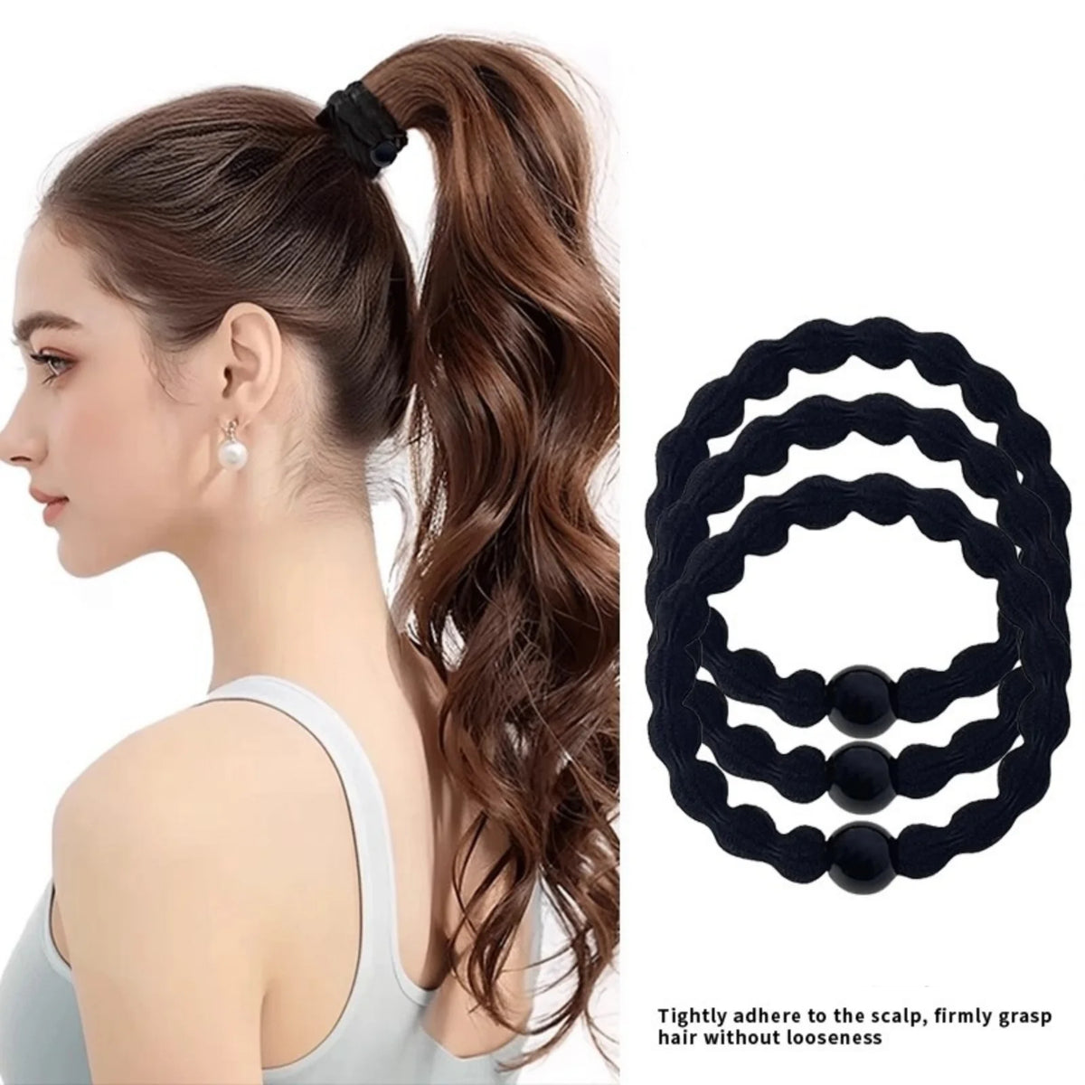 SWANS Sporty Hair Ties – Strong-Hold Elastic Bands 5/10 Pack Elastic Hair Ties SWANS