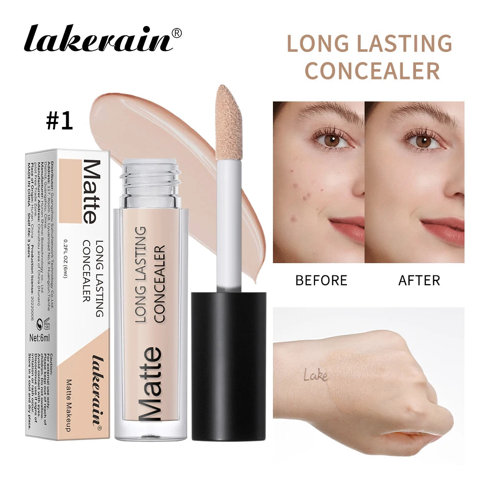 Lakerain Hydrating Radiant Concealer – High Coverage Liquid Liquid Concealer SWANS