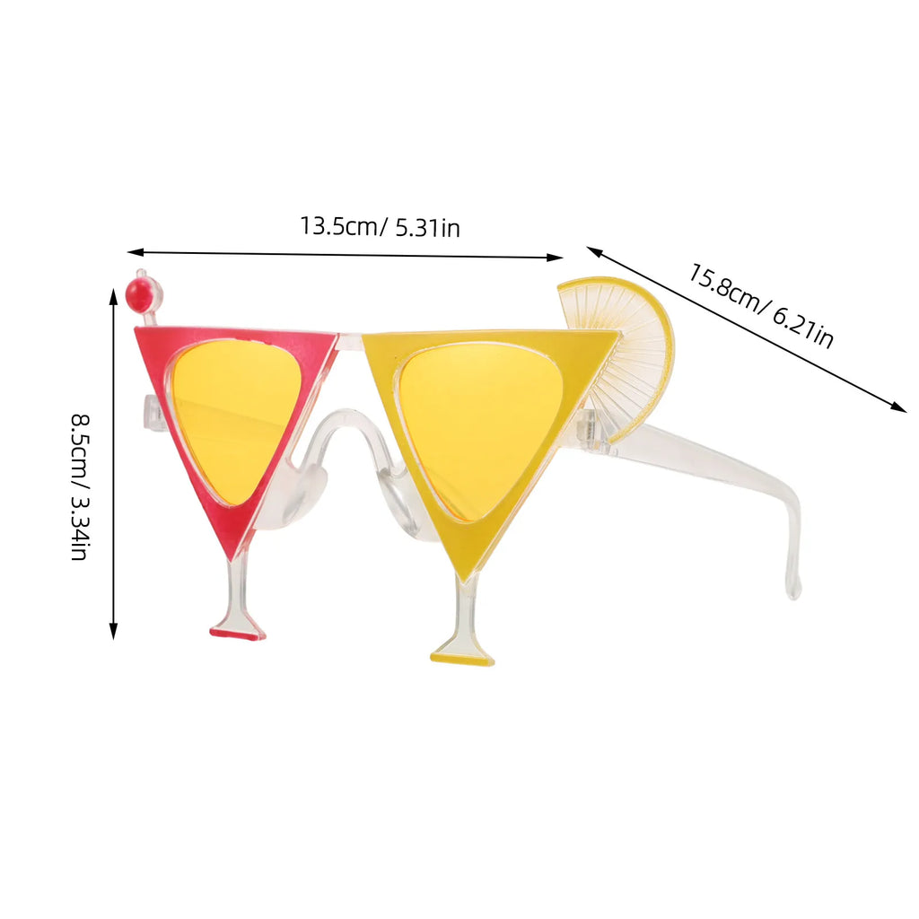 3-Pack Hawaiian Party Novelty Glasses – Tropical Photo Booth Props Novelty Party Glasses SWANS