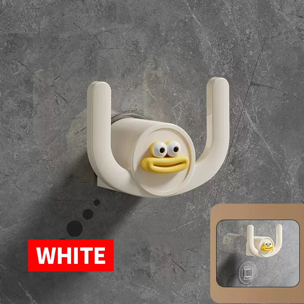 SWANS Adhesive Bathroom Slipper Hook – No Drill Storage Adhesive Wall Hook SWANS 1PC WHITE