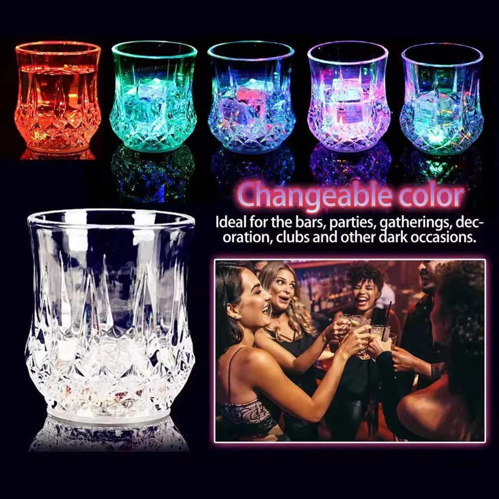 LED Color-Changing Light-Up Drinking Cups for Parties & Bar LED Drinkware SWANS