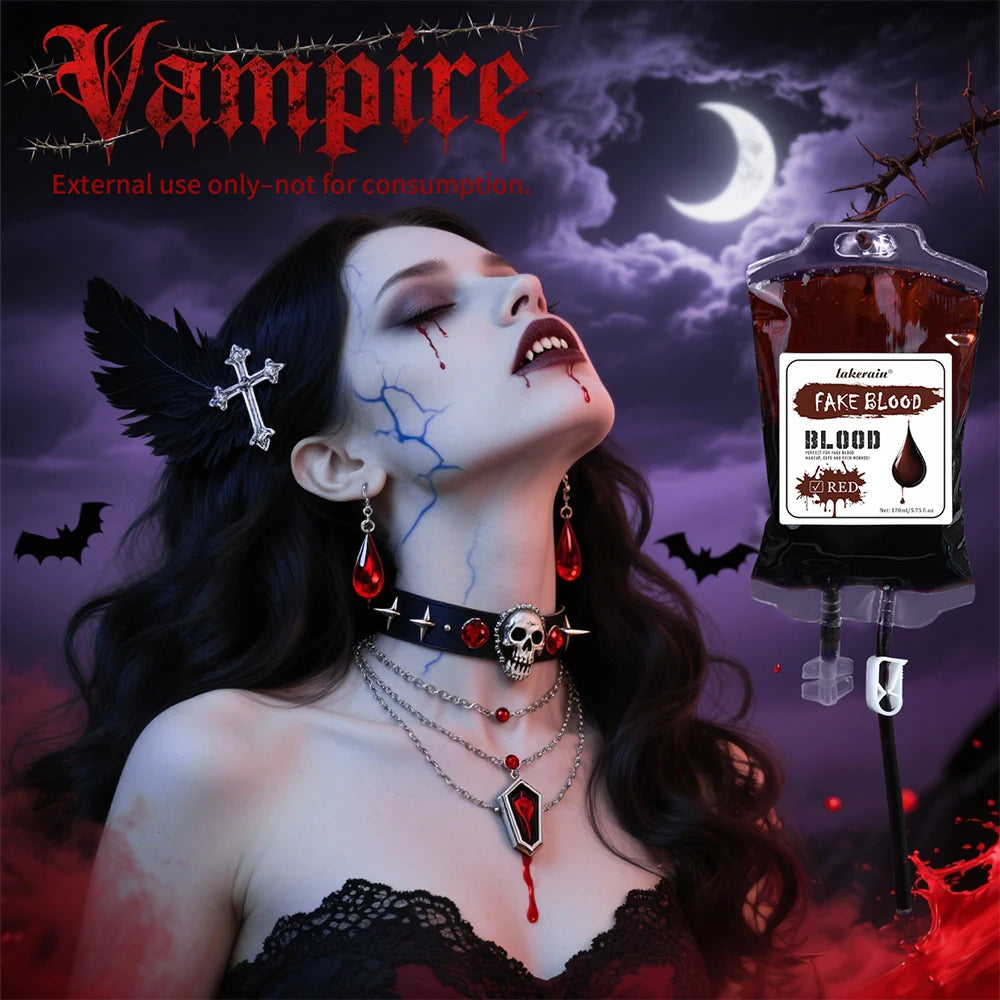 Lakerain Fake Blood 170ml – Safe Cosplay Halloween FX Body Paint FX Body Paint SWANS