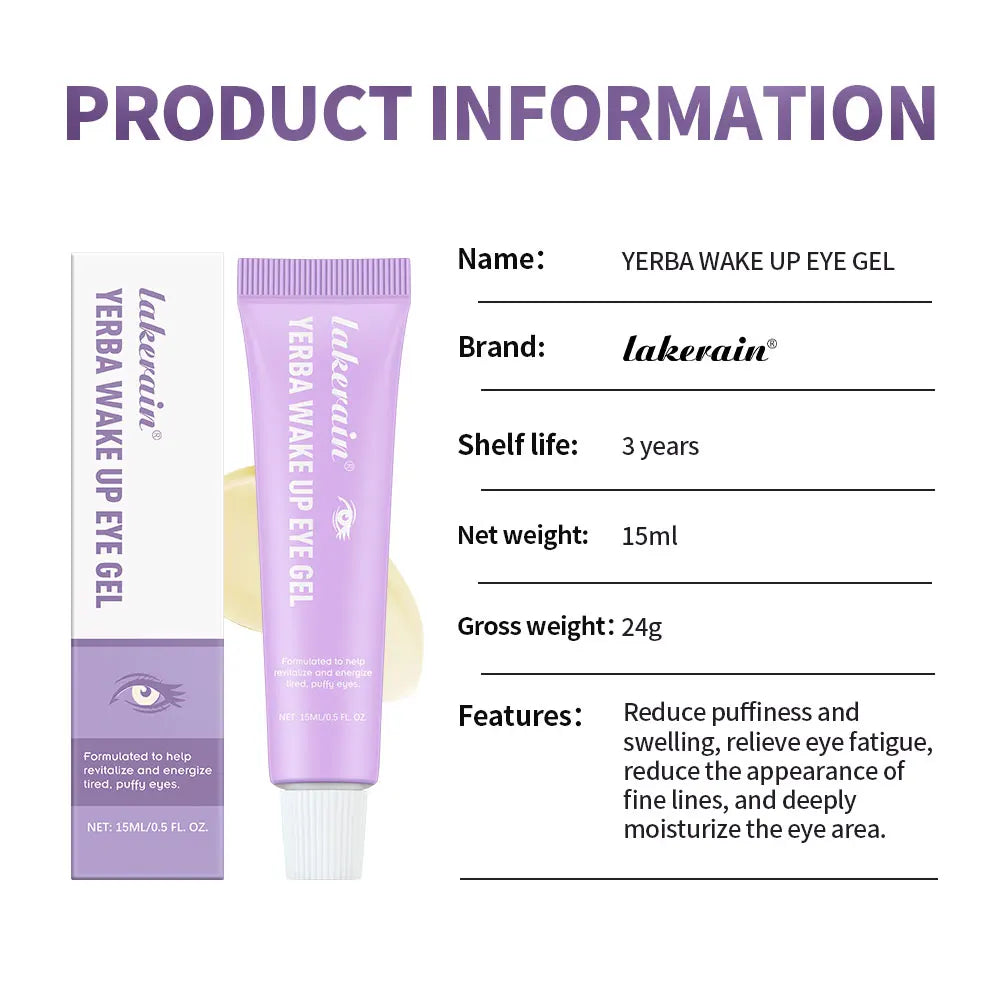 Lakerain Eye Gel – Hyaluronic Acid & Caffeine | 15ml Eye Gel SWANS