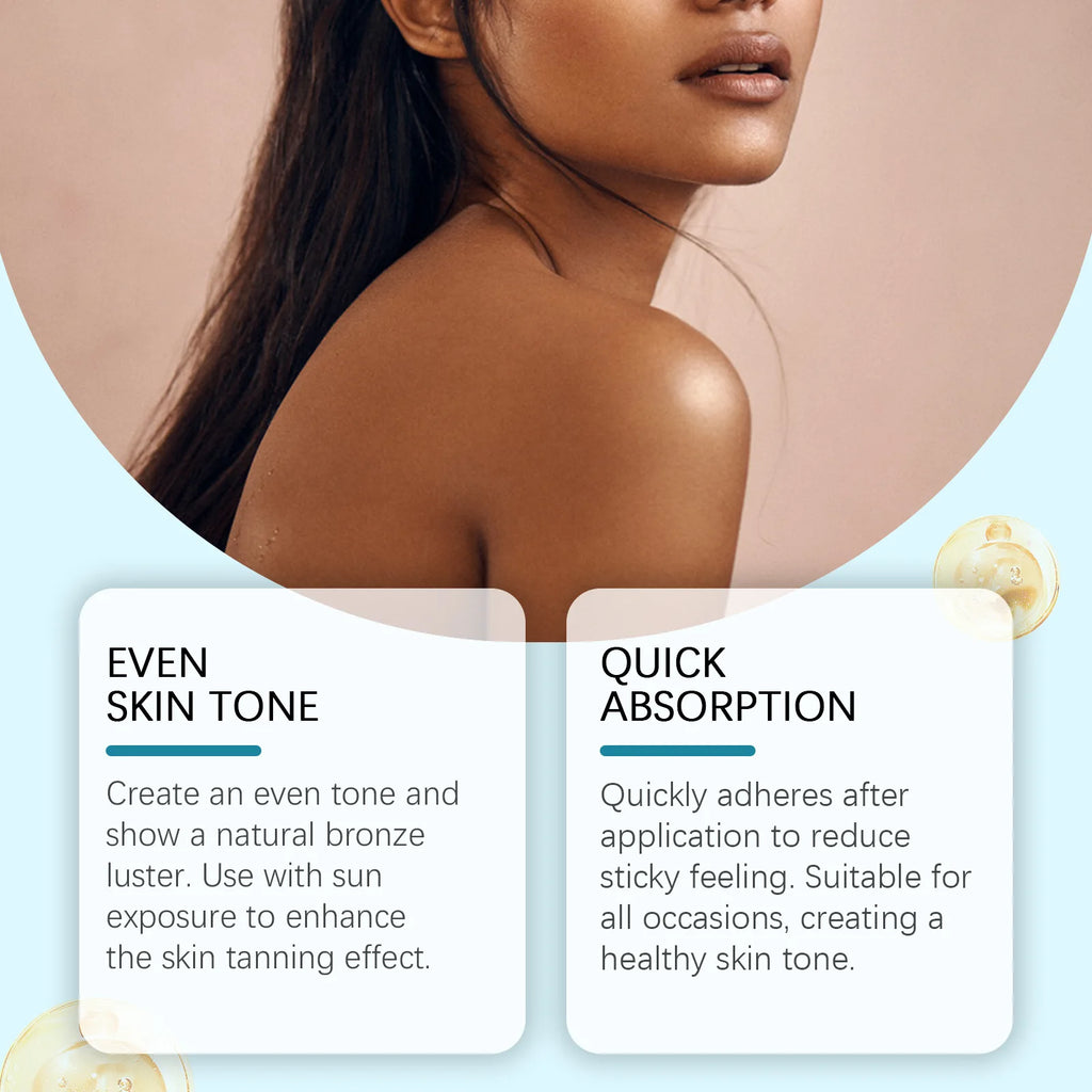 OceAura Coconut Dark Tanning Lotion – Sunless Bronzer Self Tanner Self Tanning Lotion SWANS