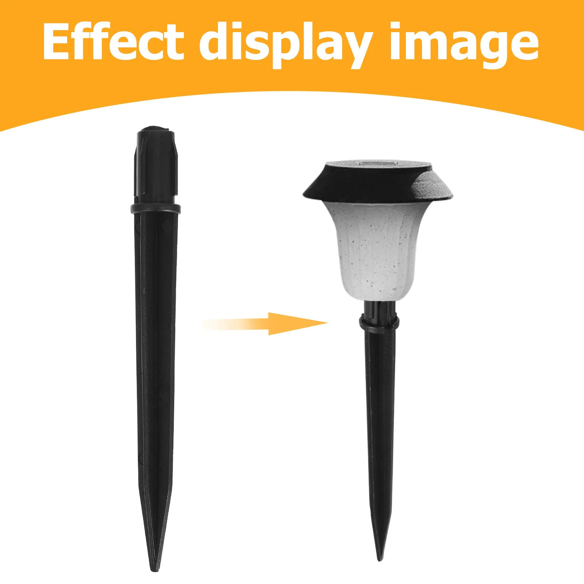 20-Pack Solar Light Ground Stakes – Plastic Garden Path Spikes Solar Light Stakes SWANS