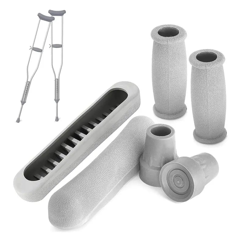 7/8 Inch Replacement Crutch Pads – Anti-Slip Rubber Set 6pc Crutch Accessories SWANS