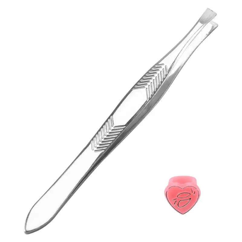SWANS Stainless Steel Eyebrow Tweezer 3.5" Silver Tone Eyebrow Tweezer SWANS