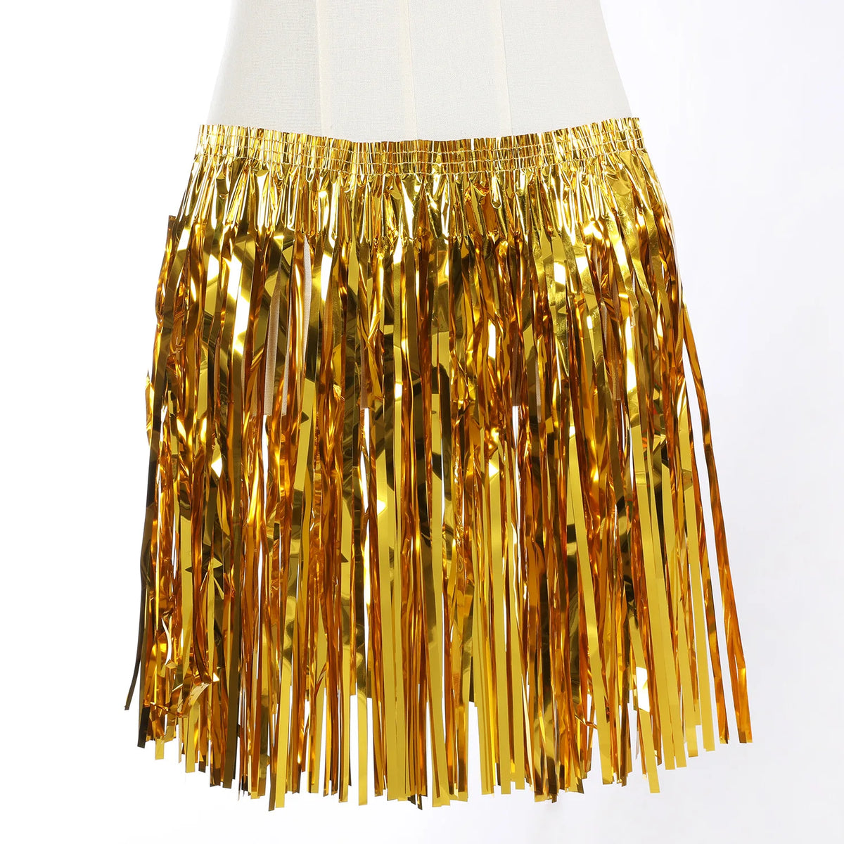 Shiny Glitter Disco Skirt – Multi-Color Unisex Party Costume Costume Skirt SWANS Gold