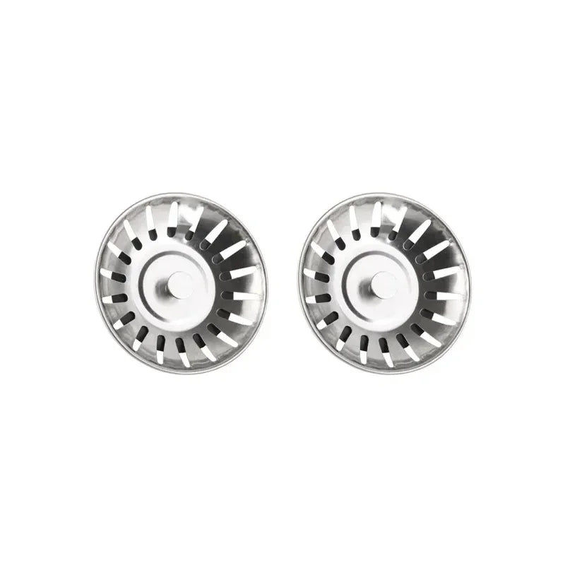 SWANS 2-Pack Kitchen Sink Strainer & Drain Stopper | Stainless Sink Strainer SWANS Silver-2pcs