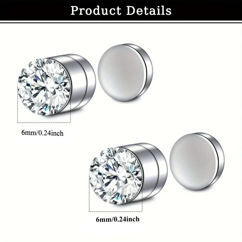 Magnetic Fake Nose Stud & Ear Clip Set – No Piercing Jewelry Fashion Jewelry Set SWANS