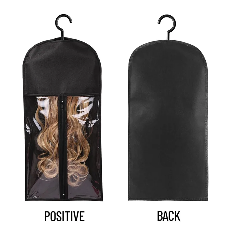 24-Pack Wig Storage Bags with Hangers – Hair Extension Holder Wig Storage Set SWANS