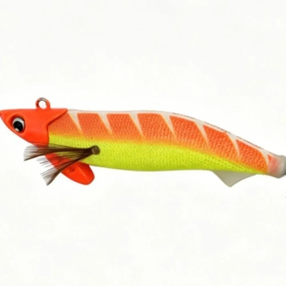 Wood Shrimp Squid Jig Hook 11.5cm – Glow Fishing Lure Squid Fishing Jig SWANS