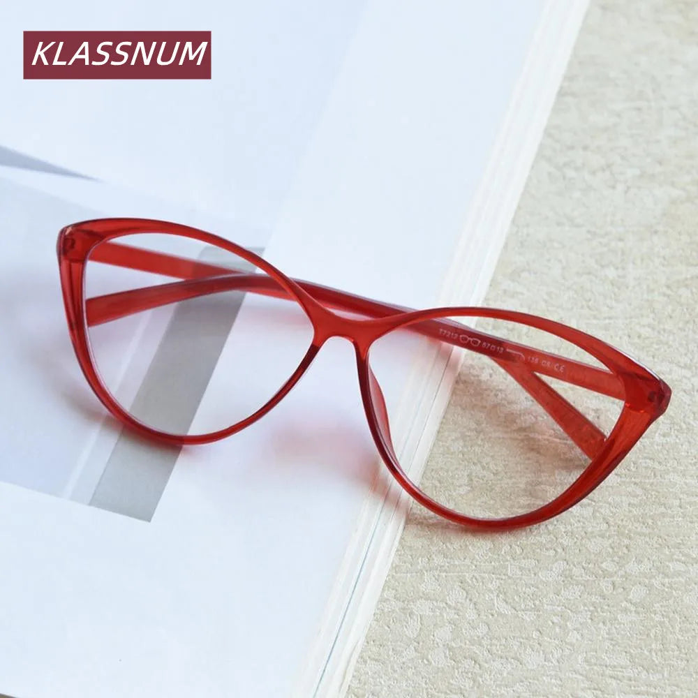 TR90 Cat Eye Blue Light Blocking Glasses Frame Women Eyeglasses Frame SWANS