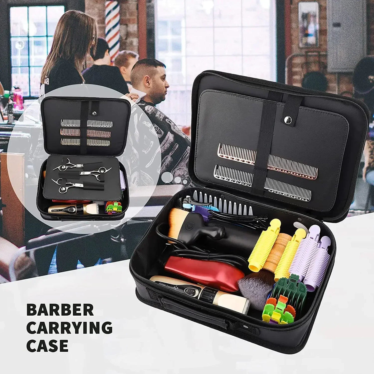 SWANS Barber Scissor Holster Bag – Professional Hair Tool Storage Hairdressing Tool Bag SWANS