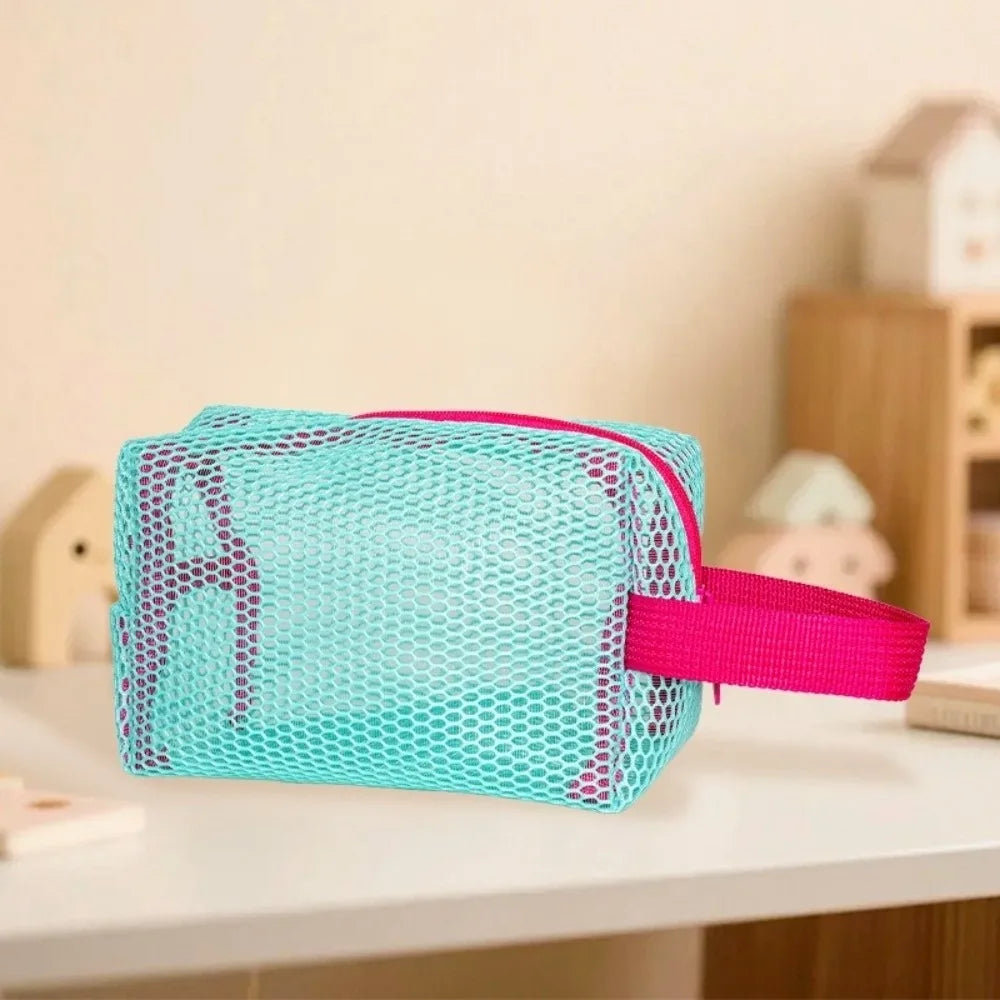 SWANS Mesh Makeup Bag – Large Capacity Travel Cosmetic Organizer Cosmetic Storage Bag SWANS Green One Size