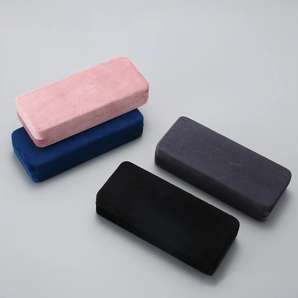 Velvet Leather Hard-Shell Glasses Case – Unisex Eyewear Box Eyeglasses Case SWANS