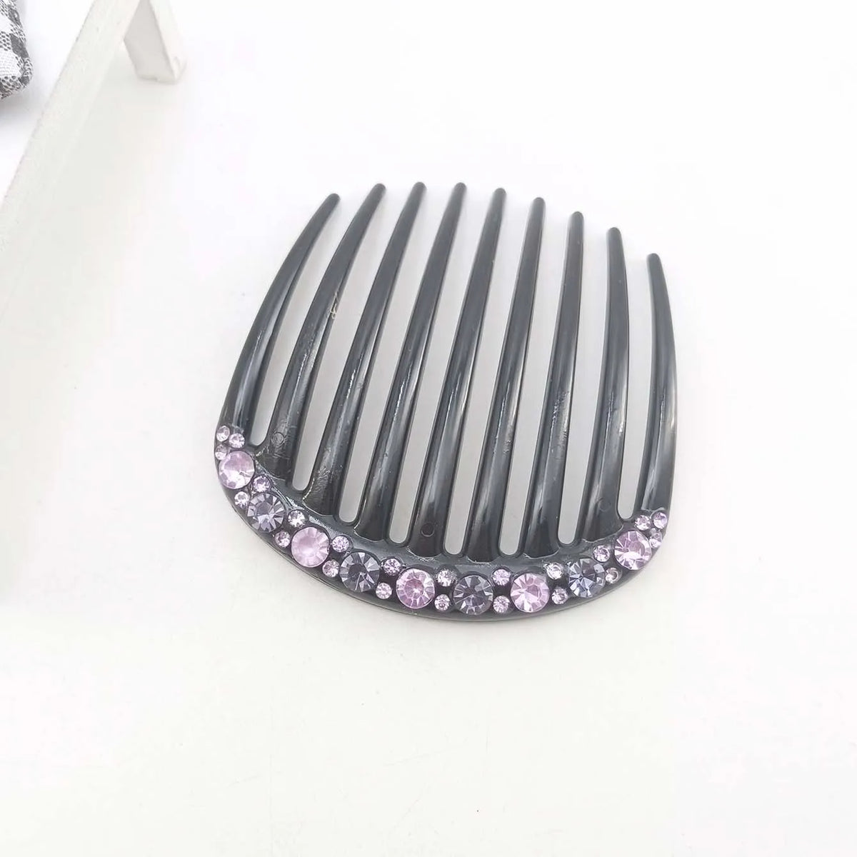 Rhinestone 9-Tooth Hair Comb – Elegant Bangs Clip for Wedding Rhinestone Hair Comb SWANS 08