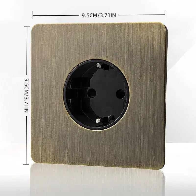 Retro Bronzed Antique Metal EU Wall Toggle Light Switch 1PC Wall Toggle Switch SWANS
