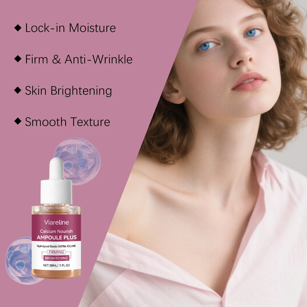 VIARELINE Calcium Ampoule Serum – Firm, Brighten & Hydrate 30ml Facial Serum SWANS