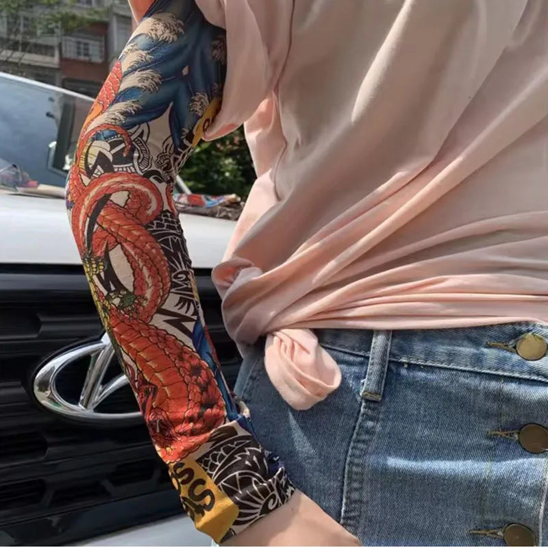 8-Pack Tattoo Arm Sleeves – UV Sun Protection Elastic Covers Tattoo Arm Sleeves SWANS
