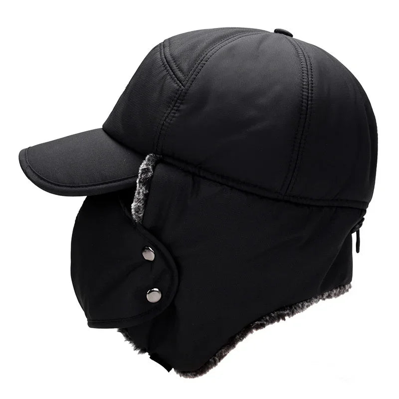 Winter Faux Fur Trapper Hat – Unisex Windproof Ear Flap Cap Winter Trapper Hat SWANS