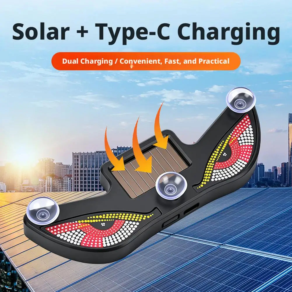 Solar Demon Eye Car LED Atmosphere Light | Dual Charge Car Atmosphere Light SWANS