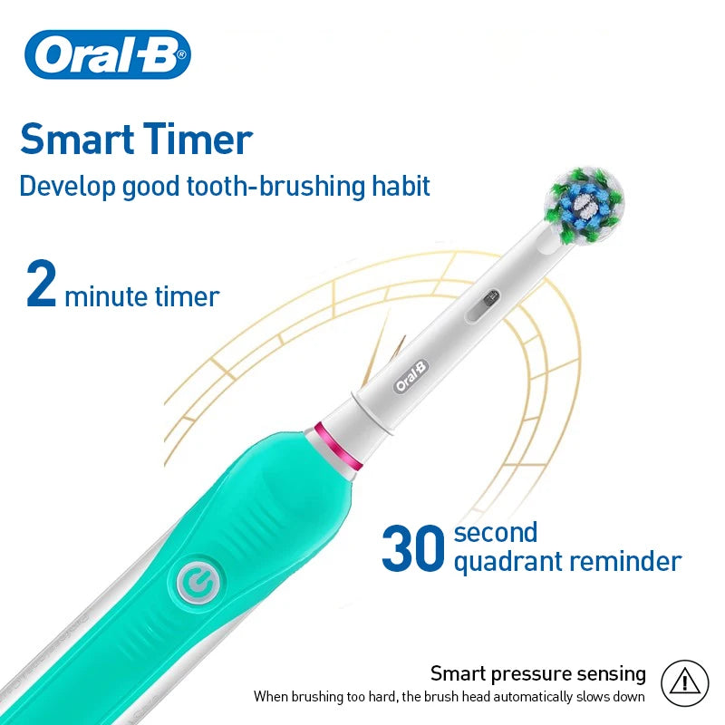 Oral-B Pro600 3D Electric Toothbrush – Timer & IPX7 Electric Toothbrush SWANS