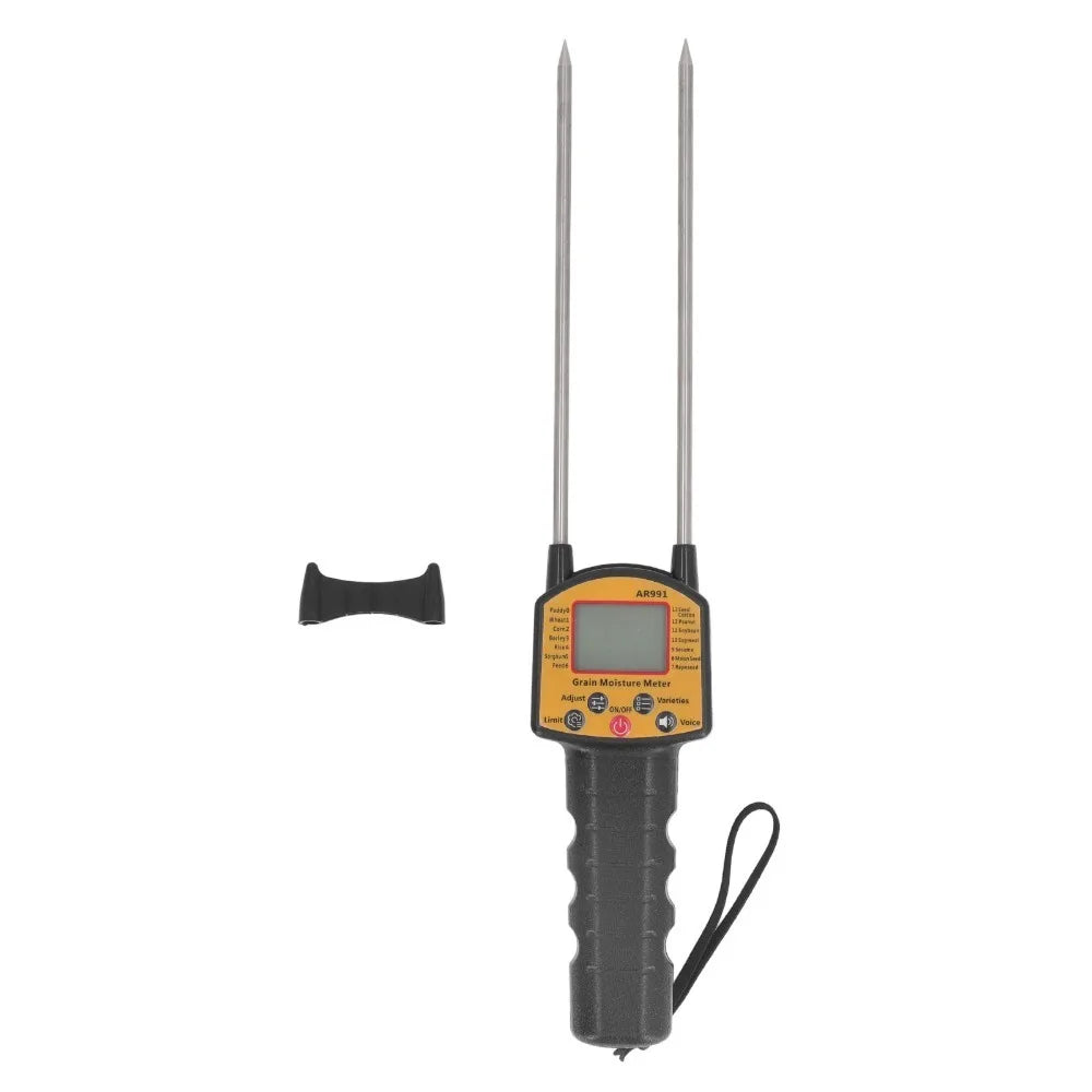 LCD Grain Moisture Meter – Dual Probe & Voice Prompt Grain Moisture Meter SWANS Gold
