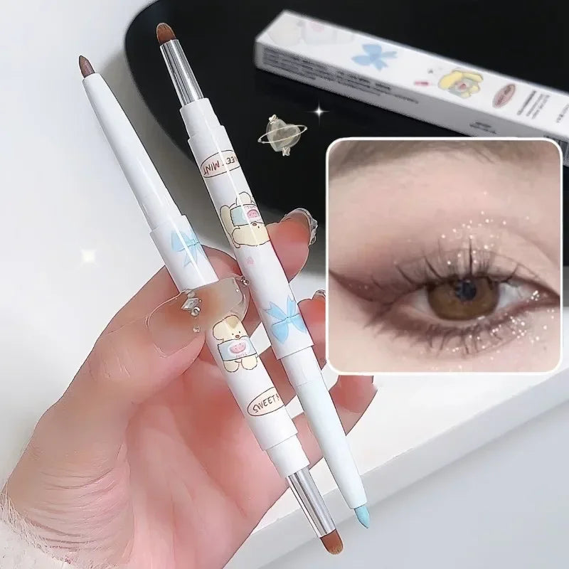 Glitter Eyeliner Gel Pen – Waterproof Dual-End Quick-Dry Liner Gel Eyeliner Pen SWANS