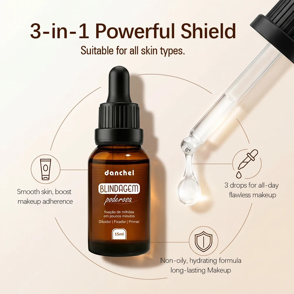Danchel 3-in-1 Makeup Primer Setting & Hydrating Base 15ml Makeup Primer SWANS