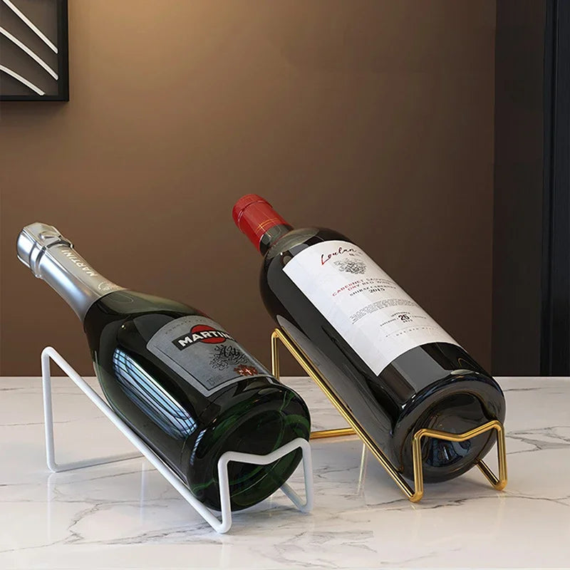Countertop Wine Bottle Rack – Iron Display & Storage Stand Wine Bottle Rack SWANS