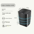 SWANS 12L Smart Sensor Trash Can – Auto Lid Kitchen Bin Smart Sensor Bin SWANS charge-kick black 12L
