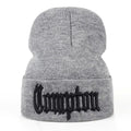 Hip Hop Knit Beanie Hat – Unisex Winter Warm Skullies Cap Knit Beanie Hat SWANS grey