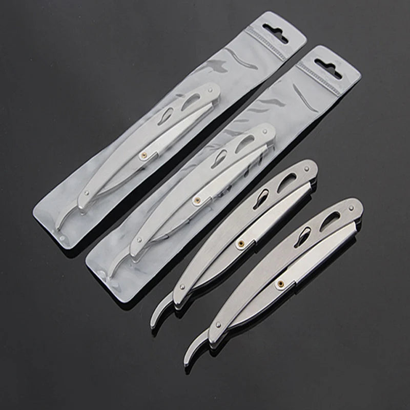 Yunchi Folding Barber Razor – Stainless Steel Men's Shaver Folding Barber Razor SWANS