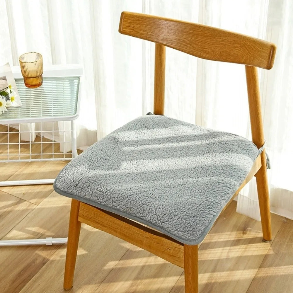 Winter Warm Anti-Slip Seat Cushion 40/45cm – Office & Chair Pad Chair Seat Cushion SWANS Grey 40-40cm