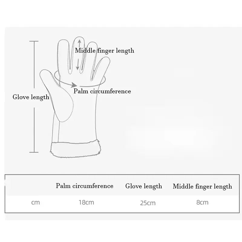 Women's Cartoon Cat Touch Screen Winter Gloves – Windproof Winter Gloves SWANS