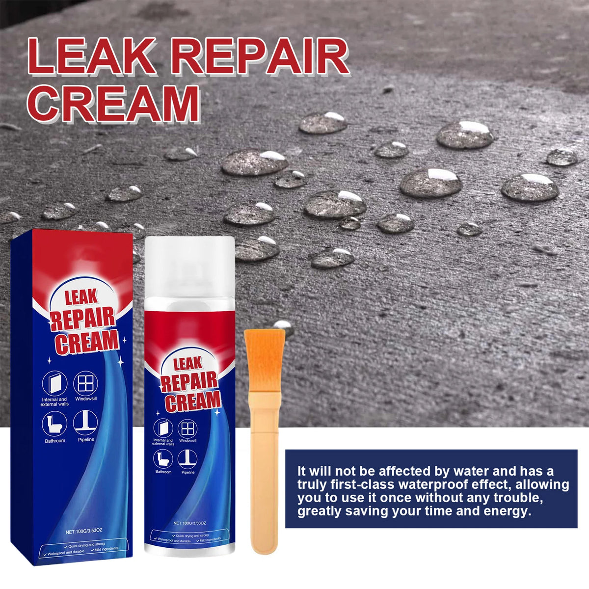 Waterproof Leak Repair Sealant Glue 100ml – Indoor & Outdoor Waterproof Sealant SWANS