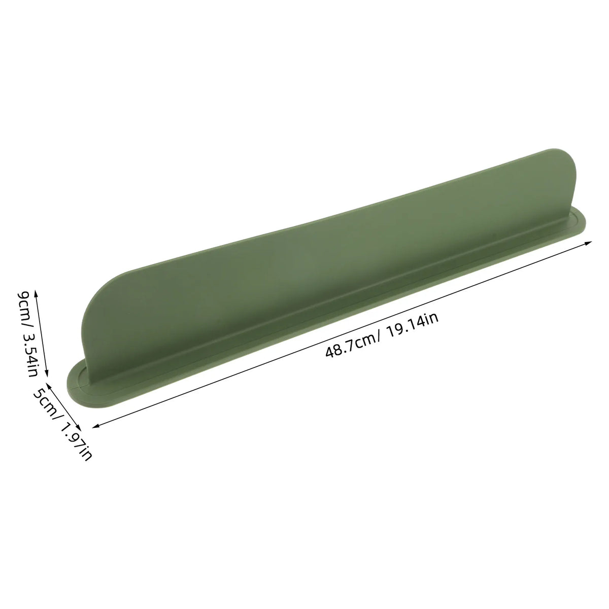Silicone Kitchen Sink Splash Guard – Olive Green Countertop Block Sink Splash Guard SWANS