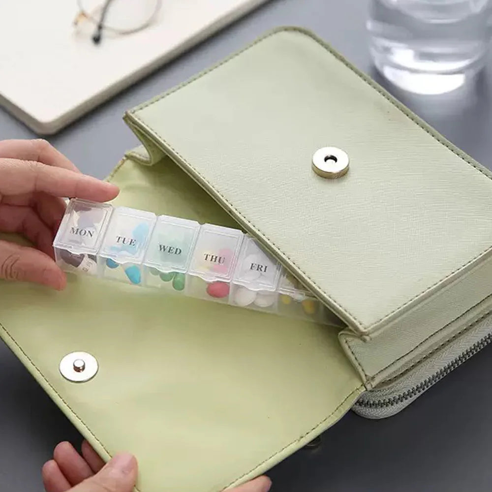 Mini 7-Grid Transparent Storage Box – Small Item Organizer Small Item Organizer SWANS