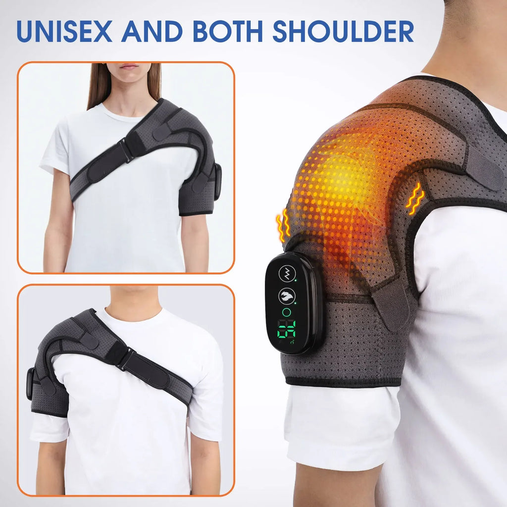Electric Heated Shoulder Massage Belt – Warming Shawl | SWANS Shoulder Massage Belt SWANS