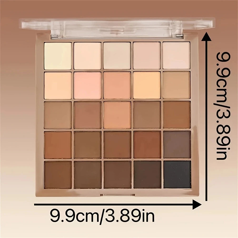 SWANS 25-Color Eyeshadow Palette – Neutral & Earth Tones Eyeshadow Palette SWANS